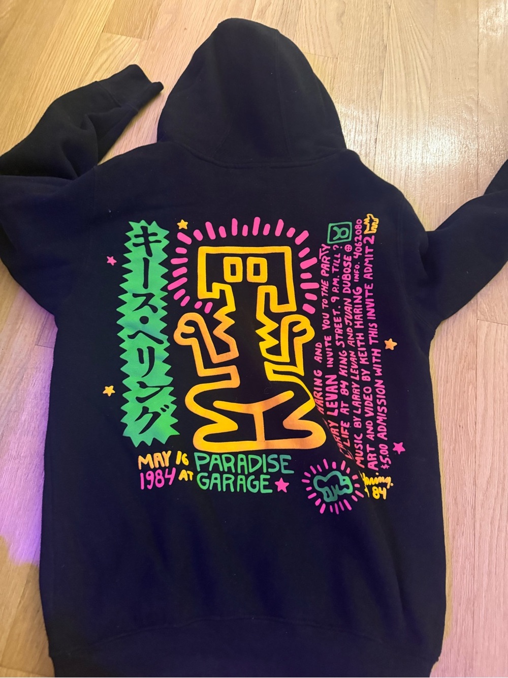 Black Keith Haring Hoodie